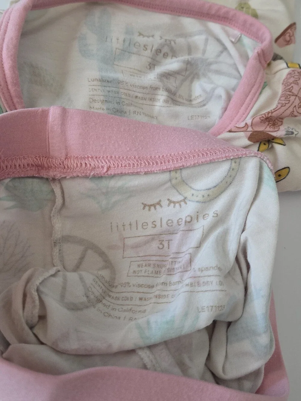 Little Sleepies Pajamas Two Sets Green Dolphin Dance And Pink Ready to Rodeo